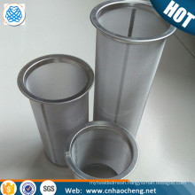 100 Mesh stainless steel cold coffee brewer mesh filter tube / mason jar cold brew coffee filter strainer